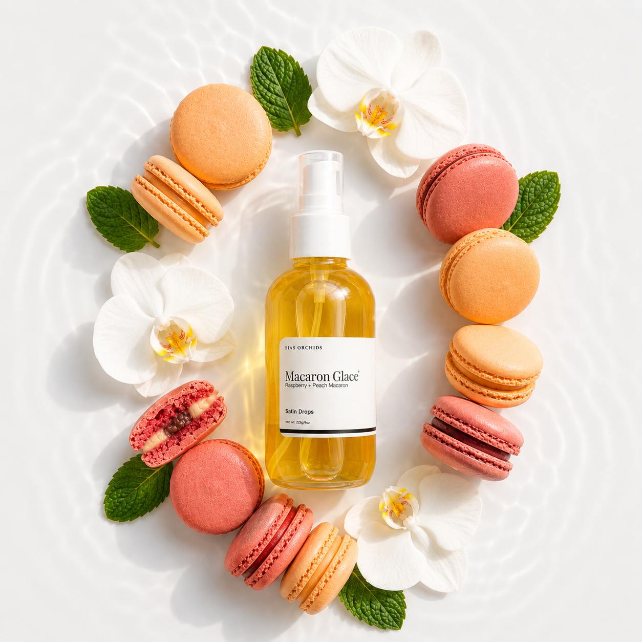Macaron Glace' Satin Drops 4oz