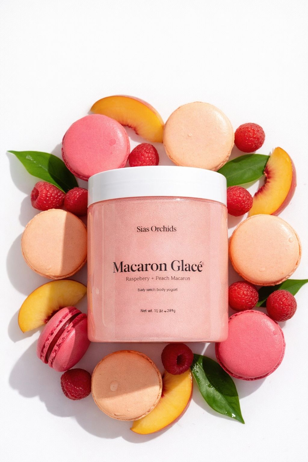 Macaron Glace' lightly foaming Body Scrub