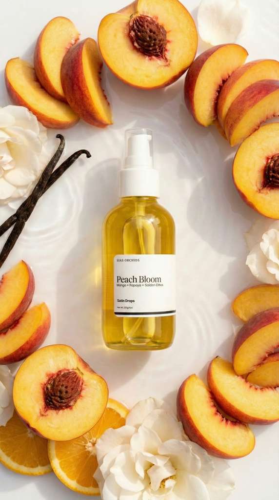 Peach Bloom Satin Drops
